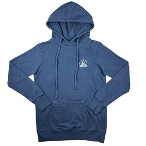 San Franpsycho Women’s Embroidered Logo Hoodie Blue Size S